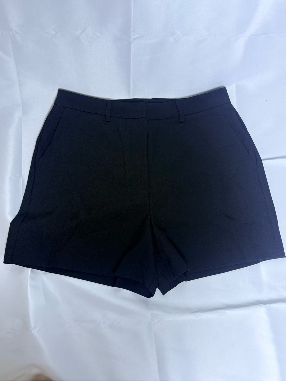 Lulu's Black High-Waist Tailored Shorts